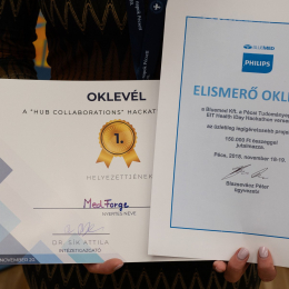Egy újabb kiváló hallgatói siker - HUB COLLABORATION Hackathon verseny